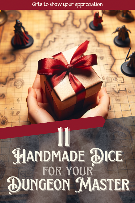 Two hands holding a small wrapped gift over a hand-drawn map scattered with mini-figures